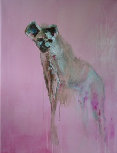 pink I acryl op canvas 65cm x 85cm € 442,00